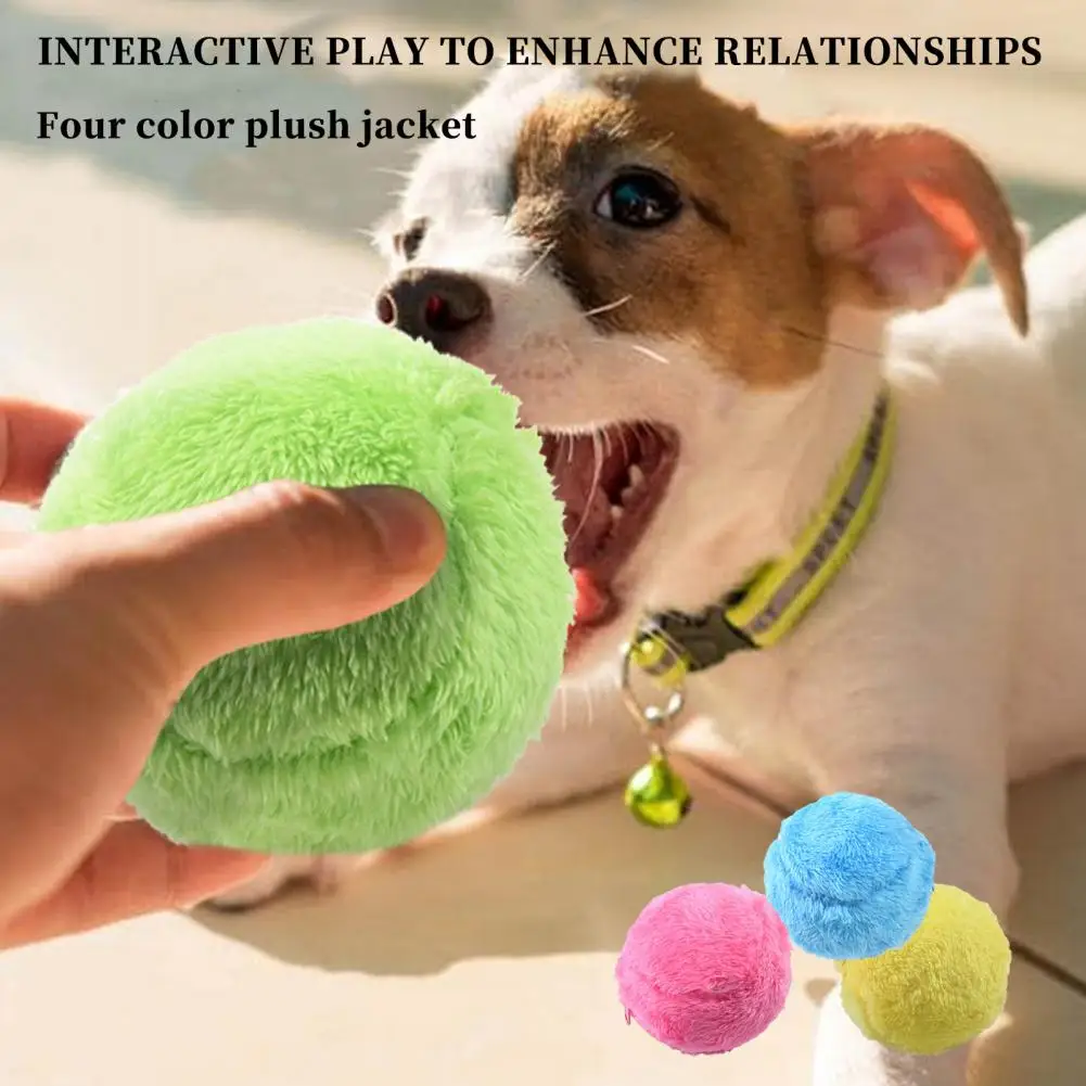 Interactive Jucărie Pentru Câini Minge Active De Rulare Minge De Pluș Electric Rolling Ball Pisică Câine Urmarind Auto Joci Mop Minge De Luare De Sunet Mingea - 0