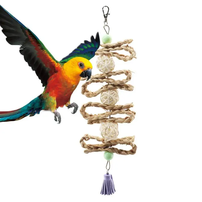 Mare Jucarii Papagal Macaw Jucării Naturale Musca Si Mesteca Jucărie Pentru Papagali Budgerigars Gri African Papagali Papagali - 0