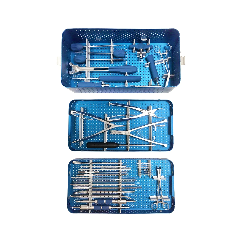 Medicale Chirurgicale Neurochirurgie Ortopedie Chirurgie Spinală Pedicul Șurub Ortopedic coloanei Vertebrale Cervicale MIS Instrumente Set - 0