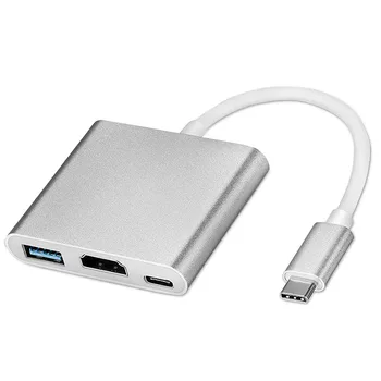 Tip-C Cablu Adaptor Convertor pentru Apple USB-C Adaptorului Multiport Digital AV MJ1K2AM/UN HDMI și USB Nou FW3
