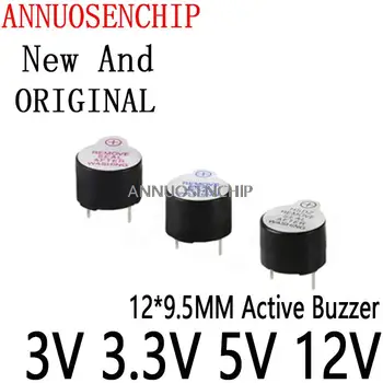 10BUC Noi și Originale Magnetic Timp Continuu Sunet de Bună Calitate 12*9.5 MM Active Buzzer 3V 3.3 V 5V 12V