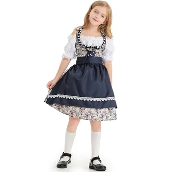 Copii Fete Copii Printesa Tradițională Germană Festival De Bere Oktoberfest Rochie De Domnișoara De Halloween Costume Cosplay Jocuri De Rol Tinuta