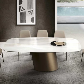 Italiană post-modern, simplu Nordic high-end masă lungă lumina de lux mobilier de designer personalizate minimalist masa
