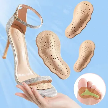 Piele Picior Tampoane pentru Tocuri inalte Anti-Alunecare de Picioare de Îngrijire a Durerii Femei Pantofi Tampoane Auto-adeziv Non-alunecare de picior din Față Insertii de Pantofi
