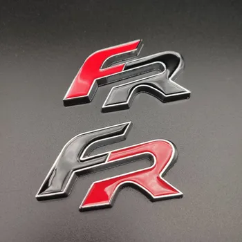 Metal 3D FR Autocolant Auto Emblema, Insigna pentru Seat Leon FR+ Cupra Ibiza, Altea, Exeo Masina de Curse de Formula Accesorii Styling Auto