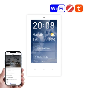 Tuya WiFi NE Smart Switch Zigbee 4 Inch Touch Scena Centrală de Control a Construi în Hub Wireless Familia Funcție de Cota de Lucru cu Alexa