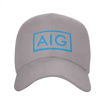 AIG logo-ul de Moda Denim de calitate capac Tricotate pălărie de Baseball capac