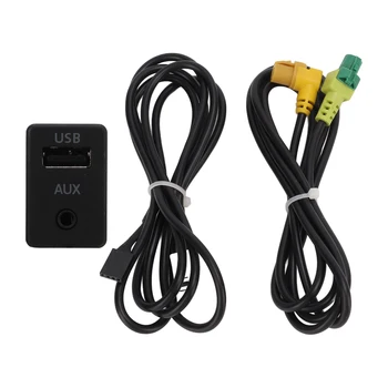 Car Audio Auxiliar Adaptor MP3 WMA WAV Format AUX USB Comutator Cablu Adaptor Portabil pentru Automobile pentru a vă Bucura de Muzică