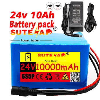 24V 10Ah 6S5P 18650 li-ion baterie pack 25.2 v 10000mAh biciclete electrice moped /electric/litiu-ion baterie pack+2A Încărcător