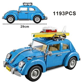 ÎN STOC Tehnice Blue Beetle Blocuri de Constructii de masini Clasice 10252 Model de Vehicul de a Asambla Cărămizi Jucarii Pentru Copii, Cadouri de Ziua de nastere