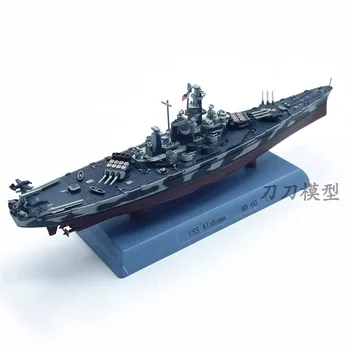 1:1000 USS Alabama BB-60 battleship Aliaj de simulare a terminat al doilea Război Mondial navă de război model