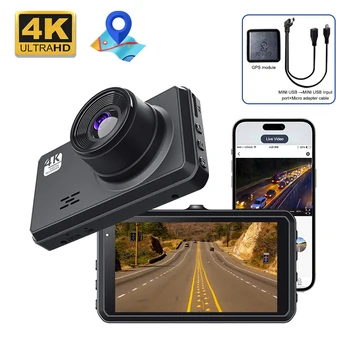 GPS Auto DVR Recorder Mașină Dash Cam pentru Masina 4K WIFI APP Video de Control pentru Vehicul Auto Recorder Parcare Monitor Viziune de Noapte Teyes