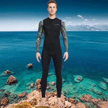 Bărbați Costum de Scufundări Rece Dovada de protecție Solară Snorkeling, Surfing costum de Baie cu Fermoar Elastic Anti-zero Respirabil Accesorii în aer liber