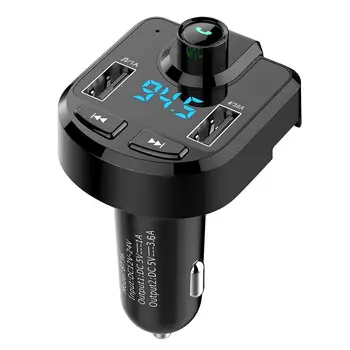 Bluetooth-compatibil Mp3 Player Hands-free Car Kit Transmitator Fm Dual Usb de Încărcare Rapidă Incarcator Auto Adaptor de Alimentare