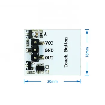 10buc culoare albastru HTTM Serie 2.7 V-6V Capacitiv Touch Comuta Modul Puternic anti-interferențe
