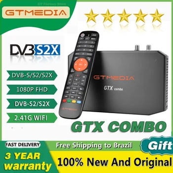 GTMEDIA GTX Combo Android 9.0+DVB-S2/T2/C,8K 4K H. 256 UHD Media Smart TV Box,2G+32G Receptor de Satelit Suport CI Plus Slot pentru Card