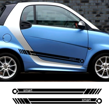 2 buc Autocolant Auto Side Stripe Auto DIY Film de Vinil Decal Pentru Smart Forease Fortwo Forfour Fourjoy Forspeed Tuning Auto Accesorii