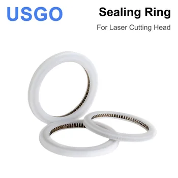 USGO Fibre Laser de Cap inel de Etanșare garnitură geam de protecție Galben / alb pentru Raytools/Precitec/WSX/Bodor Dimensiuni Personalizate