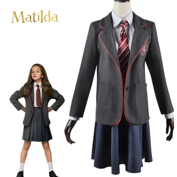 Matilda Cosplay Costum Pentru Fete Costum Uniformă Școlară Film Strat Fusta Petrecere De Halloween Cosplay Costum De Haine