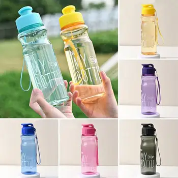 Sticla de apă în aer liber, cu capacitate Mare de Sport, de Culoare Transparent PET Rece Cana de Apa Spațiu Sticla de Apa de Publicitate Cadou pahar de Plastic