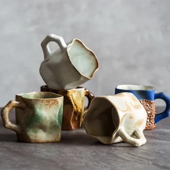 2023 Ceramice Ceașcă De Ceai Ins Stil Creativ Latte Cupa Japonez Stil European De Arta Retro De Înaltă Aspectul Rafinat Cana De Birou Cadou