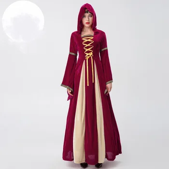 Halloween Cosplay Vampir Adult Medieval Retro Curtea Costum