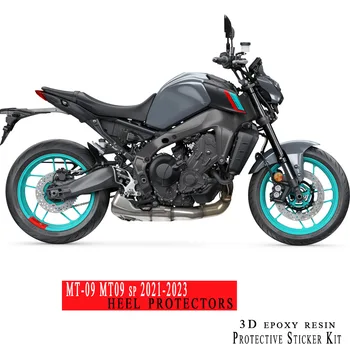 3D Autocolant Motociclete 3D Rășină Epoxidică Autocolant Kit de Protecție Heel Guard Autocolant Pentru Yamaha MT-09 MT09 SP 2021 - 2023