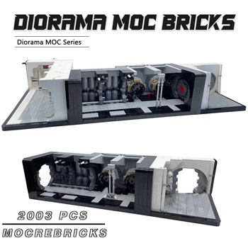 Film Seria Diorama MOC Blocuri Partea Coridorul Principal Modelul Forum Tehnologie Cărămizi DIY Asambla Display Jucarii si Cadouri