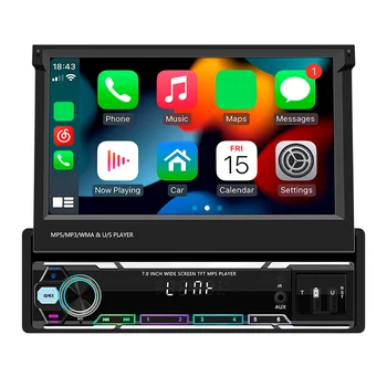 7 Inch MP5 Player Auto compatibil Bluetooth Wireless Carplay, Android Auto Audio Radio Mirrorlink Vedere din Spate aparat de Fotografiat HD Touch Ecran