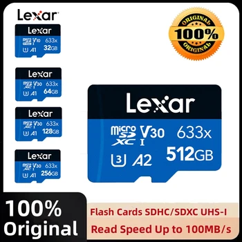 Lexar 633X Card de Memorie de 128GB Clasa 10 Card Micro SD 64GB 32GB Flash Carduri SDHC/SDXC UHS-I Albastru TF Carduri pentru Dashcam/Video