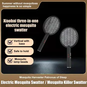 Creative 3500V Electric Insecte Racheta Swatter Zapper USB Reîncărcabilă Vara Țânțar Swatter Ucide Zbura Bug Zapper Criminal Capcana