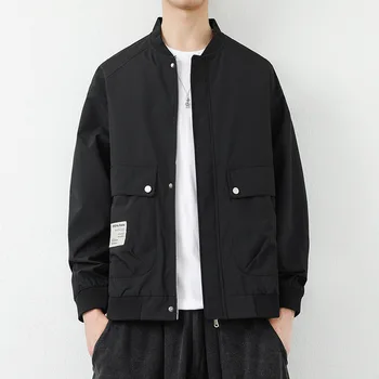 2023 jacheta de Toamna barbati stand guler casual pentru bărbați haina cu maneci lungi la modă pentru bărbați haina pentru tineret motocicletă zburătoare costum