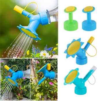 Capac De Sticla Cu Sprinklere Cu Două Capete De Floarea-Soarelui Udare Pulverizatoare Sticla De Băutură De Apă Ghivece Pentru Răsaduri De Irigare Unelte De Grădinărit