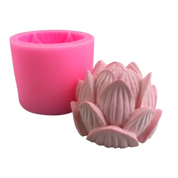 Noul Lotus Forma De Silicon Mucegai Lotus Săpun Săpun Mucegai Gips Decor, Ornament Lumanare Mucegai