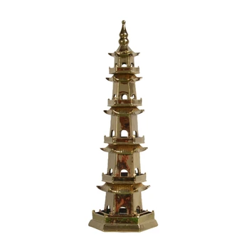 Material Decor Vaza din Ceramica de Culoare Porțelan și Hotel Creative Antic Oriental Chineză Pagoda pentru Acasă Carton Aniversare