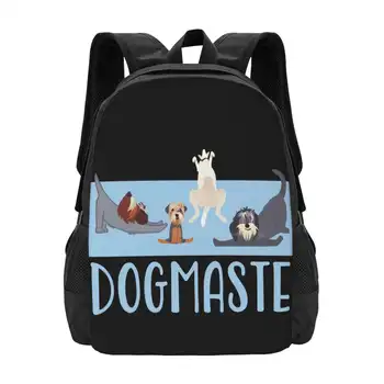 Namaste Echipa A Ii-A Școala Saci De Călătorie Rucsac Pentru Laptop Boesarts Doga Yoga Câini Desene Animate Capricioasă Namaste Dogmaste