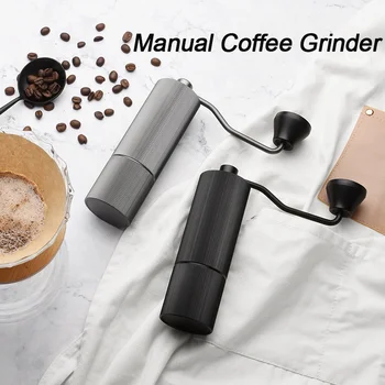 Manual Rasnita de Cafea CNC de Precizie din Otel Slefuire Nuclee Profesionale Reglabil Mână Burr boabe de Cafea de Măcinare pentru Iubitor de Cafea