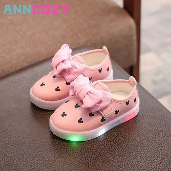 Copii Pantofi Copii Mici 2023 Primăvară Coreean Edition Nou Stil Versatil Lumina Luminos Copii Fete Pantofi Fund Moale Din Piele Pantofi
