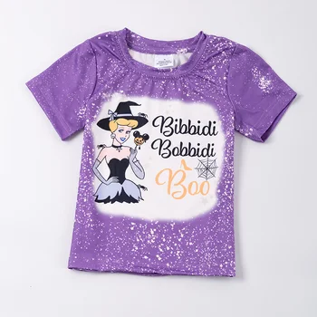 Toamna Halloween Baby Girl Haine pentru Copii Zoobies Poarte Printesa Lapte de Mătase BOO Albite Top cu Maneci Scurte T-shirt