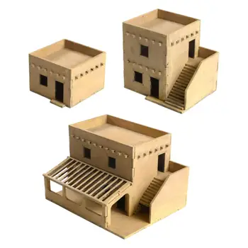 1/72 Clădire din Lemn Model Kituri de Arhitectura Scena pentru Micro Peisaj Decor