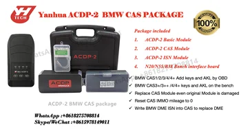Yanhua ACDP-2 CAS Pachet cu Licenta pentru BMW CAS1/2 /3/3+/3++/4/4+ Adaugă Cheile și Toate Cheie Pierdut Cas Înlocuiți Modulul