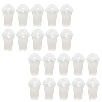30 De Seturi De Pahare De Plastic Curata Bea Cana De Suc Clar Lapte Cupe Transparente Băuturi Pachet De Ceai Cu Bule Abs De Plastic De Unică Folosință