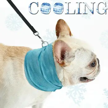 1buc Animale de companie Vara Rece Gât Eșarfă Pentru Câini Pisici Reglabil Răcire Guler Imprimate Gheață Eșarfă Câine de Răcire Eșarfă Câine de Companie Accesorii