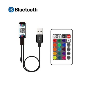 NOWYEY LED Dimmer USB Bluetooth Controler de Muzică Pentru DC 5V SMD 5050 Benzi Cu Tri-Color Reglaj Adaptor