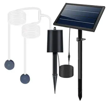 Alimentat Cu Energie Solară Oxigenator 3 Moduri De Pompa De Aer Pompa De Apa Solare Pentru Rezervor De Pește Solar Powered Aerator Iaz Iaz Barbotor Pentru Acvariu
