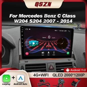 QSZN pentru Benz C-Class W204 S204 2007-2014 Android 12 Auto Multimedia Player Radio-Navigație Stereo Carplay Autoradio GPS