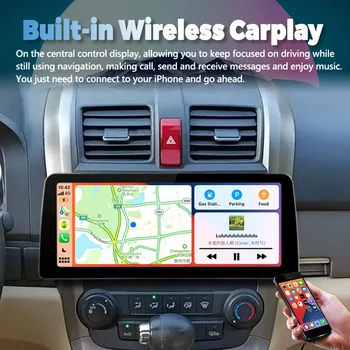 12.3 inch Qled Ecran Radio Auto Video Player Stereo Pentru Honda CRV CR-V 2006 2008 2012 Android 13 GPS Multimedia Carplay Unitatea de Cap
