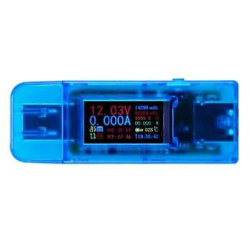 4 cifre USB QC3.0 Voltmetru Ampermetru Tensiune Încărcător Tester w/ Power-off Proteja