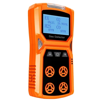 LEL mai Multe Indicator cu Vibrație 4-în-1 Detector de Gaz Tester Analizor Poate Măsura CO O2 H2S EX cu Alarmă Sonoră și Vizuală