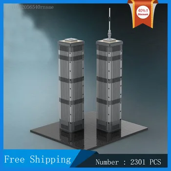 World Trade Center Arhitectura MOC Model de Bloc de Asamblare Street View Edificiu de Colectare de Jucării Cadouri